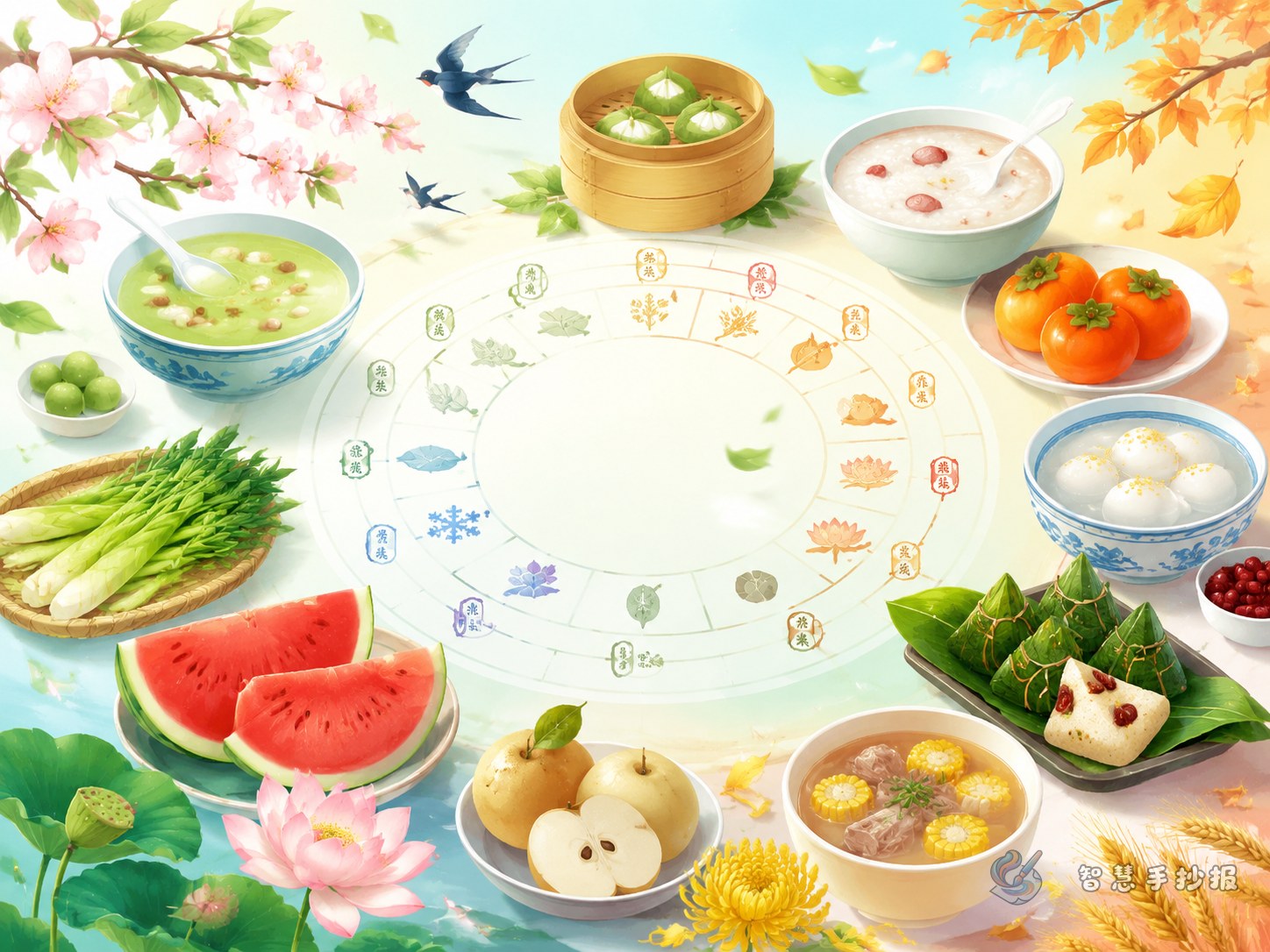How to Make a Handwritten Newspaper on Traditional Foods in the Solar Terms - Poster topic cover image