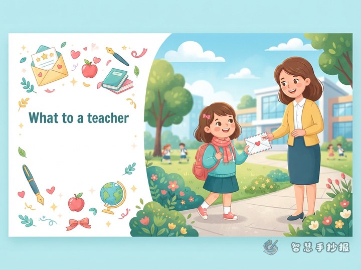 What can I write in a handwritten newspaper about a letter to my teacher? - Related topic thumbnail