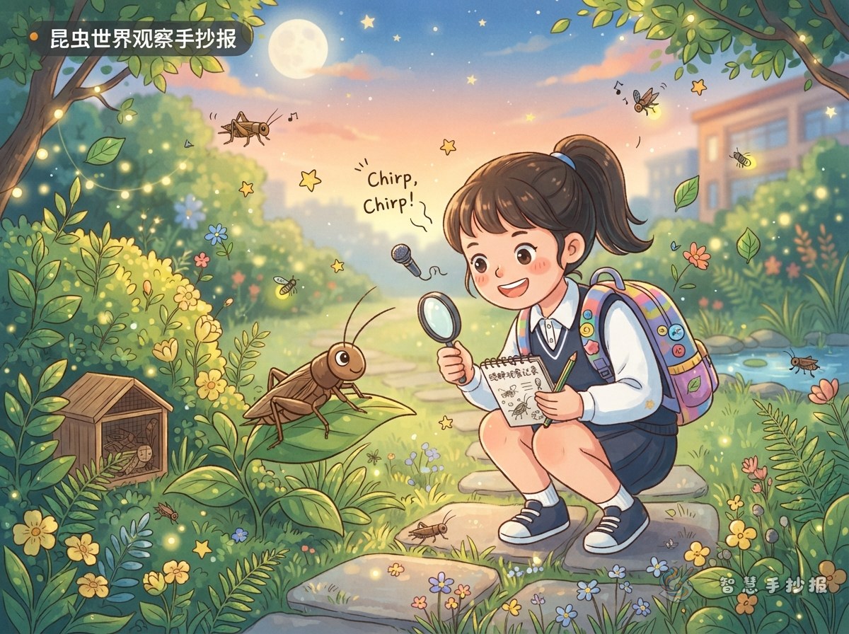 How Can You Make Cricket Chirping Notes Fun on an Observation Poster? - Poster topic cover image