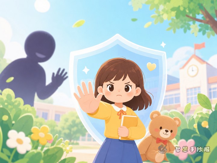 遇到不舒服的接触怎么办？校园自护手抄报内容与版面参考 - 相关内容封面