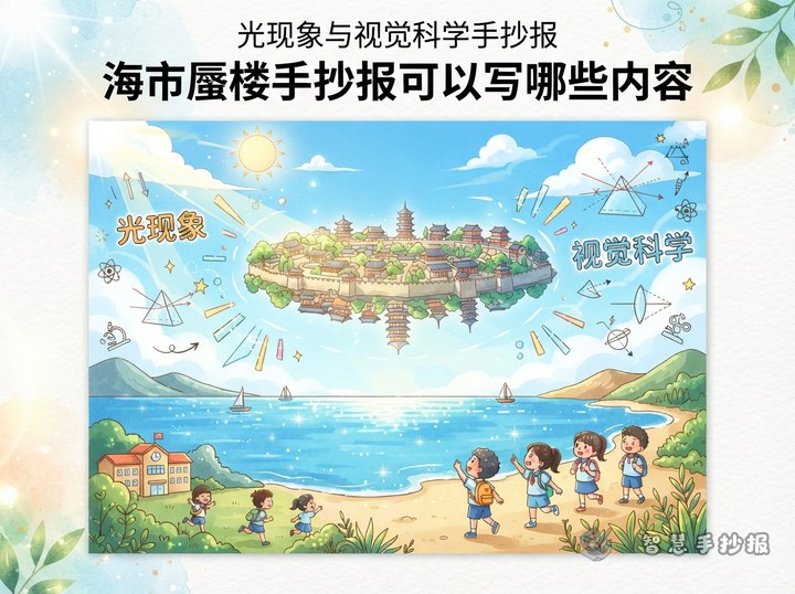 海市蜃楼手抄报可以写哪些内容 - 相关内容封面