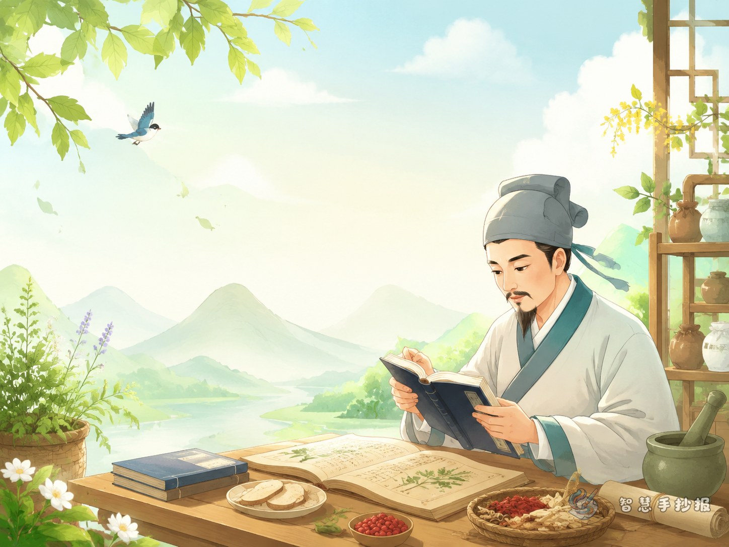 What medical ethics stories and content can be used in a Li Shizhen handwritten newspaper? - Poster topic cover image