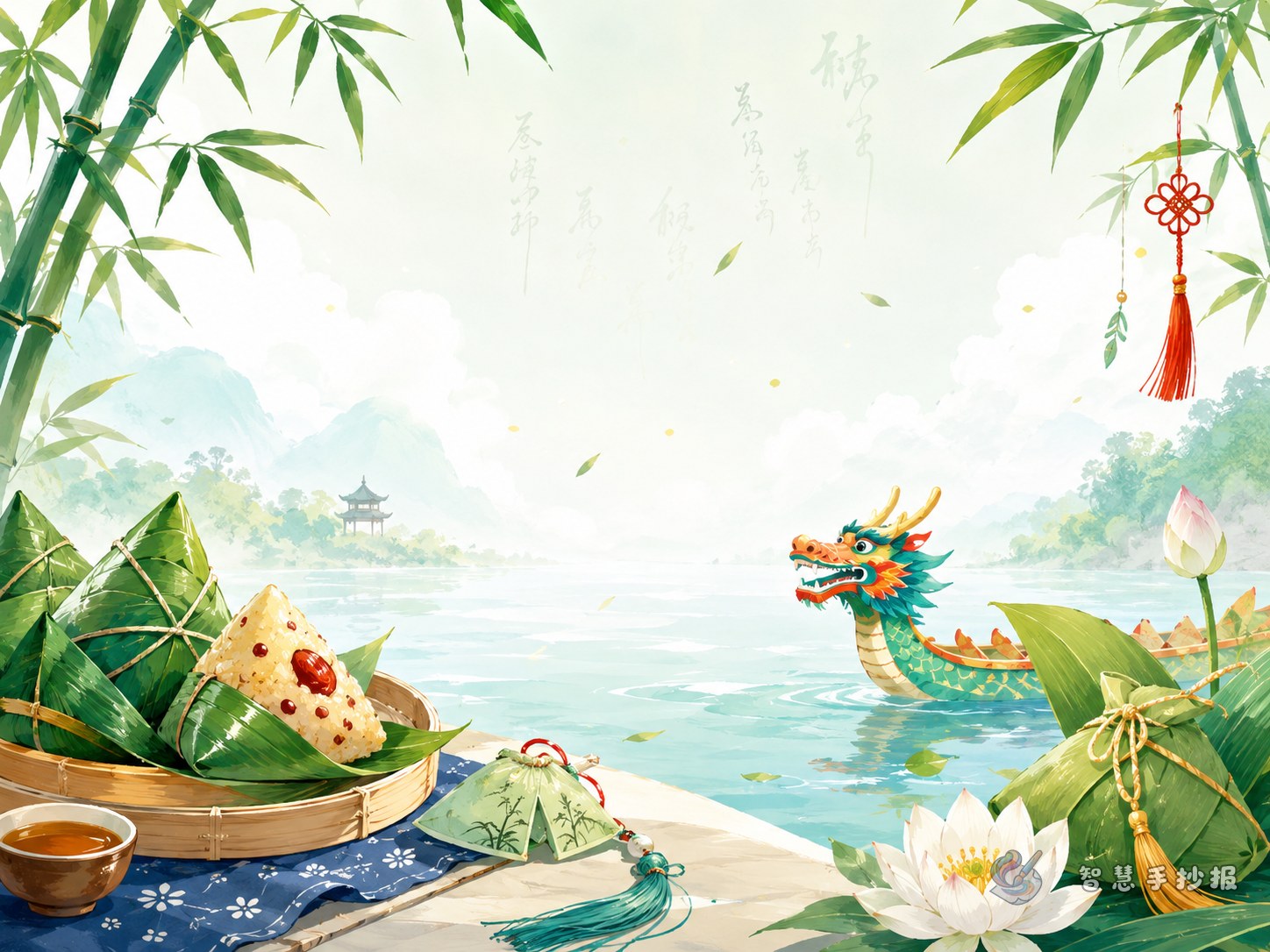 What should I write on a Dragon Boat Festival poetry handwritten newspaper to make it feel more classical? - Poster topic cover image