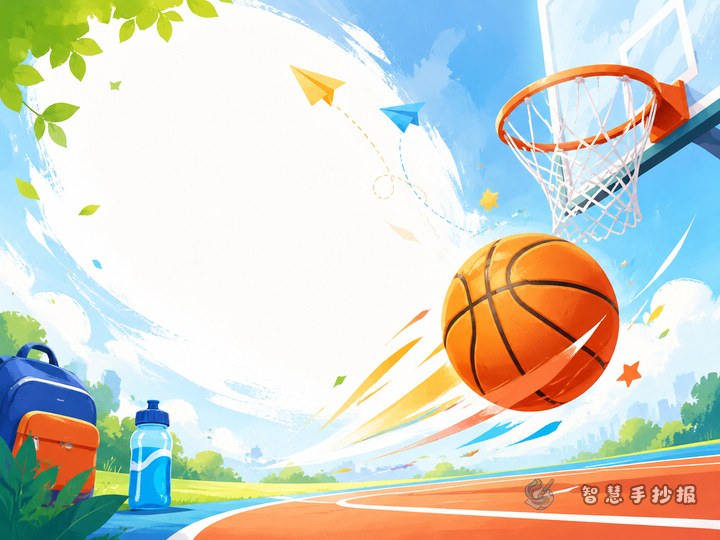 How to Make a Basketball Handwritten Newspaper with Strong Content and Energy - Preview of Sports and Physical Fitness Handwritten Newspaper series