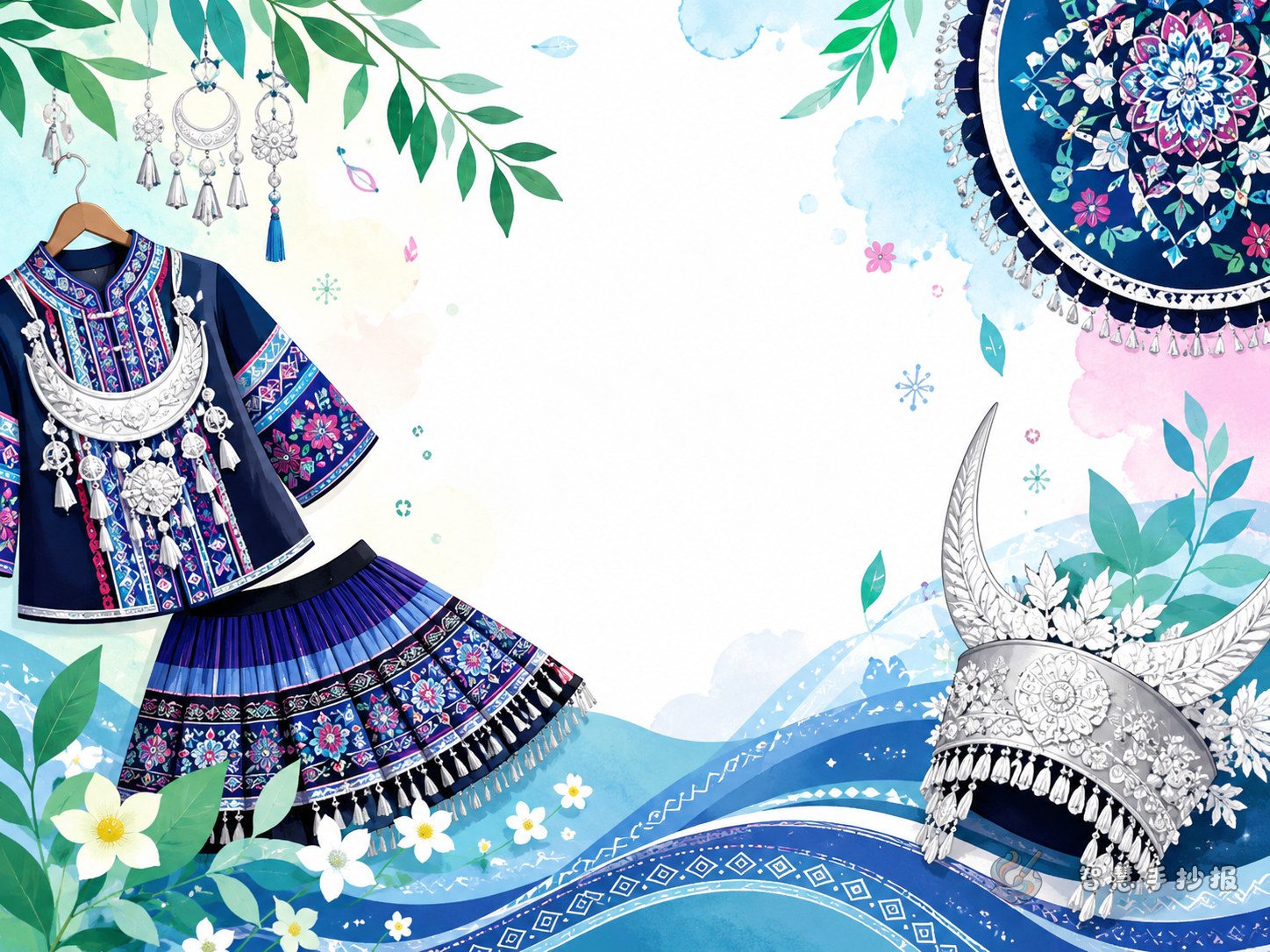 How to Design a Miao Ethnic Costume Handwritten Newspaper with Style but Without Clutter - Poster topic cover image