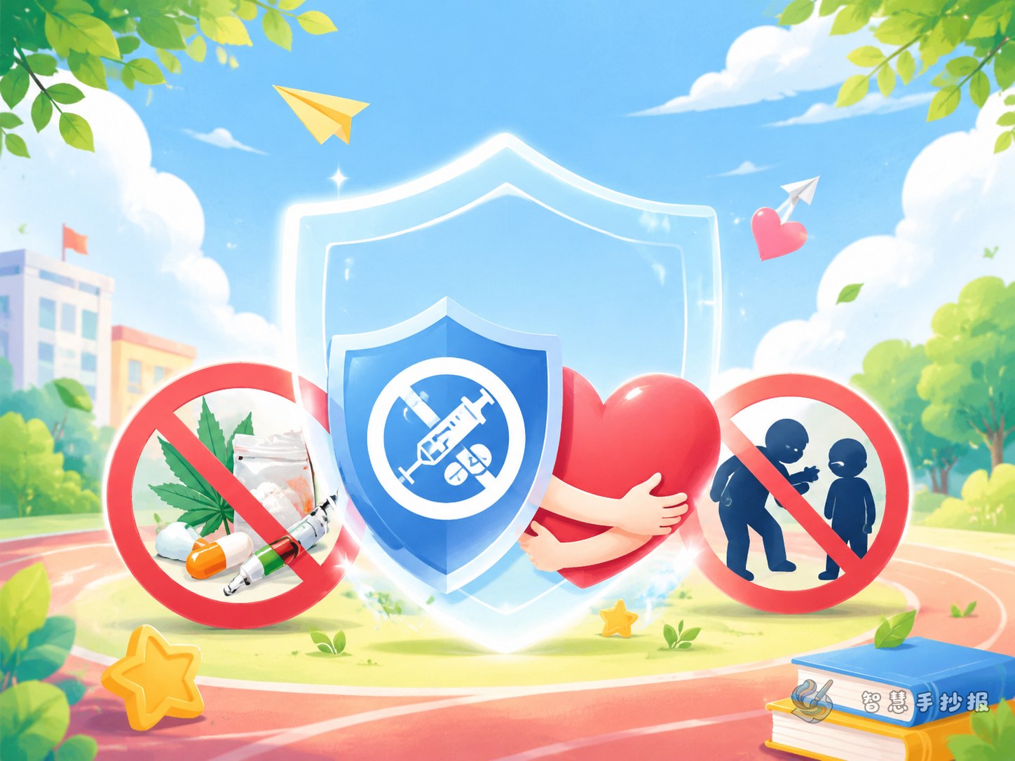 禁毒防欺凌自我保护手抄报写什么内容更合适 - 智慧手抄报专题封面图