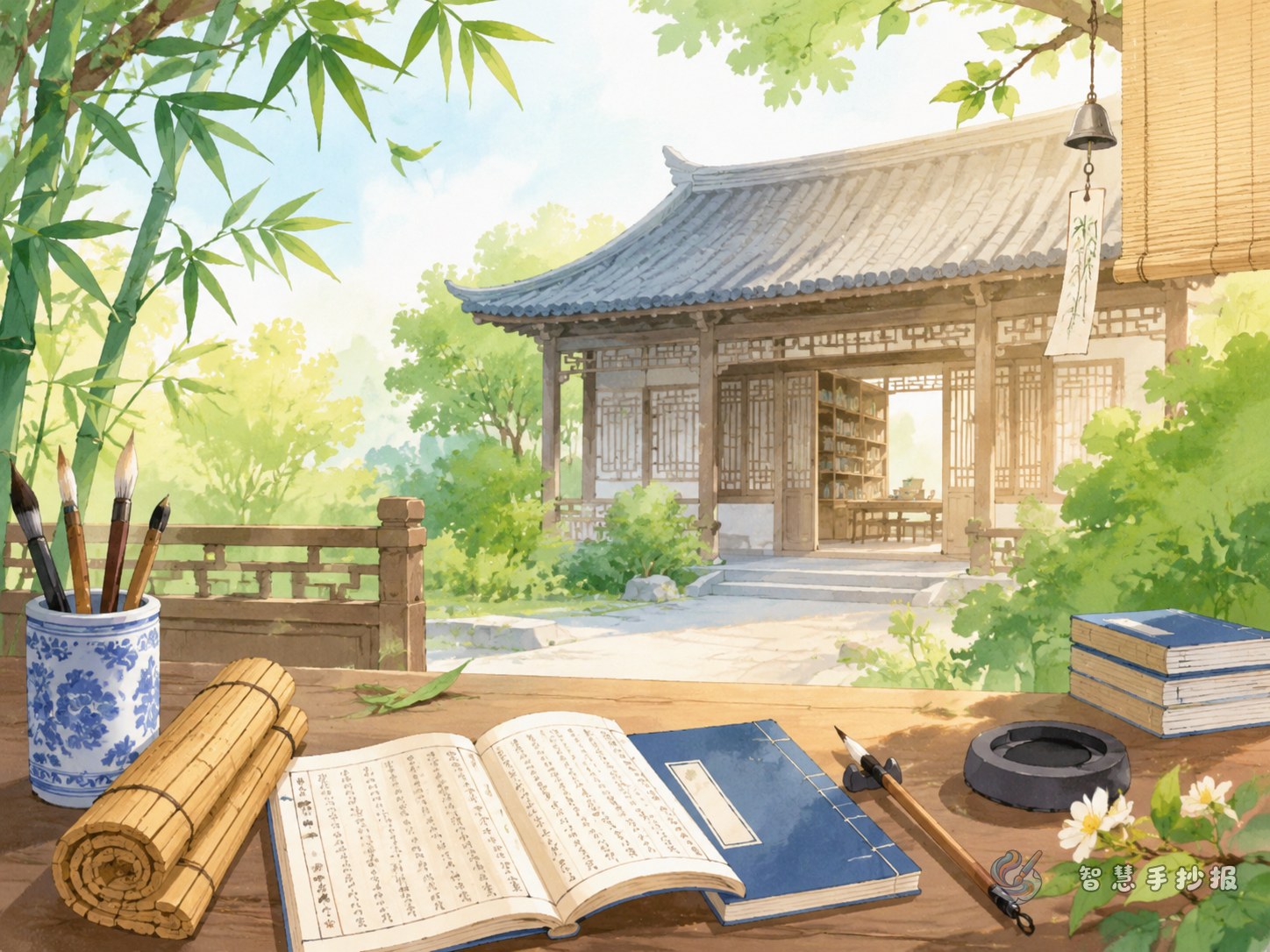 古代书院的求学规矩手抄报怎么写才有文化味 - 智慧手抄报专题封面图