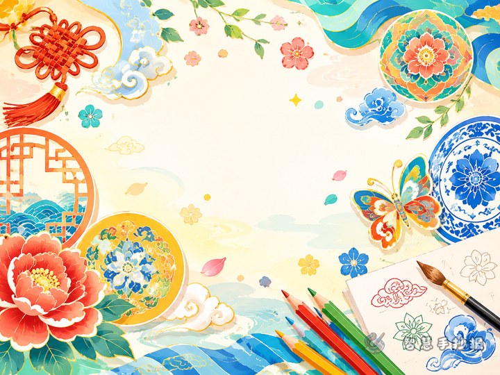 What should I write in a Chinese traditional pattern poster to make it stand out? - Sketch Topic Cover