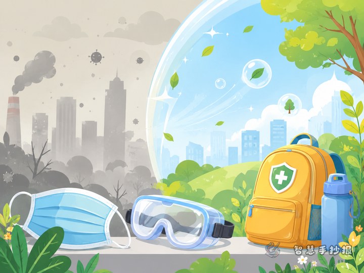 How can a smog warning poster clearly explain protection tips? - Related topic thumbnail
