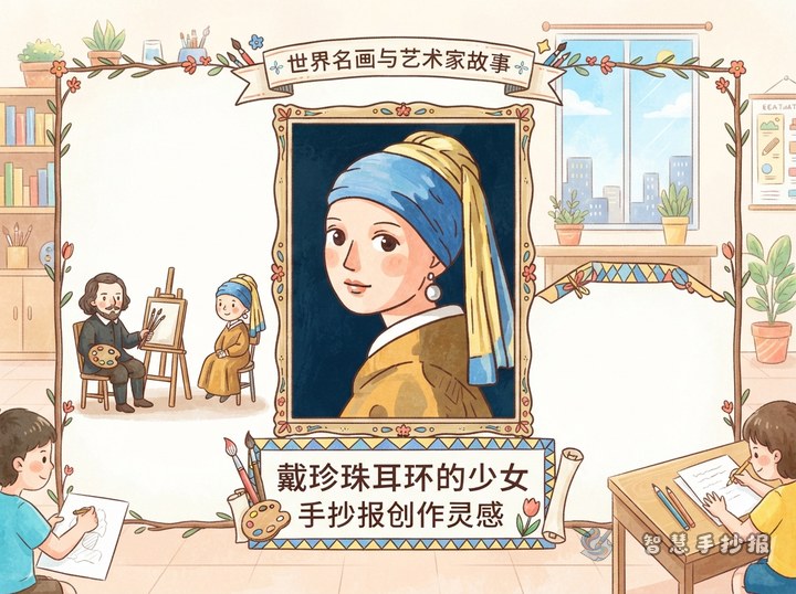 How to Make a Girl with a Pearl Earring Handout? Vermeer Story and Layout Ideas - Related topic thumbnail