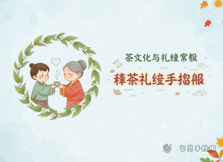 敬茶礼仪手抄报怎么做才清楚又有文化味 - 相关内容封面