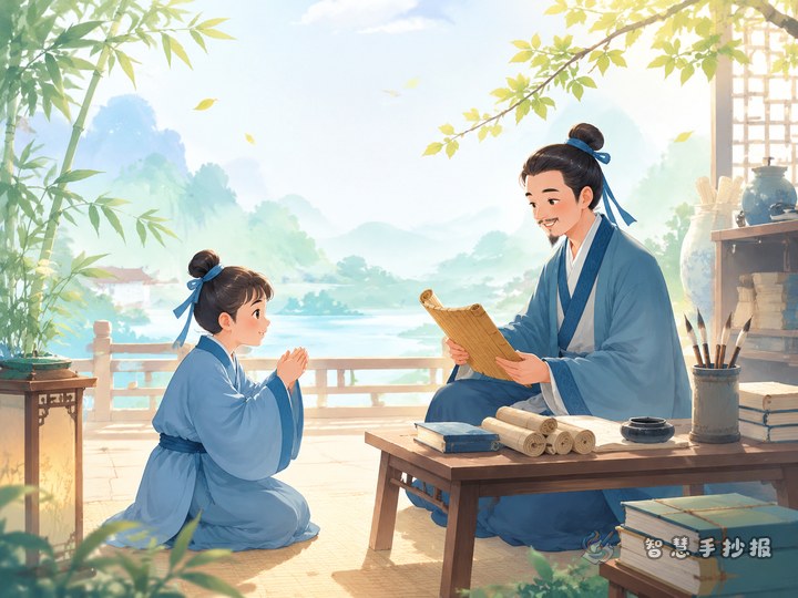How to Make a Handwritten Newspaper on Ancient Teacher-Student Etiquette - Preview of Ancient Etiquette and Traditional Forms of Address Handwritten Newspaper series