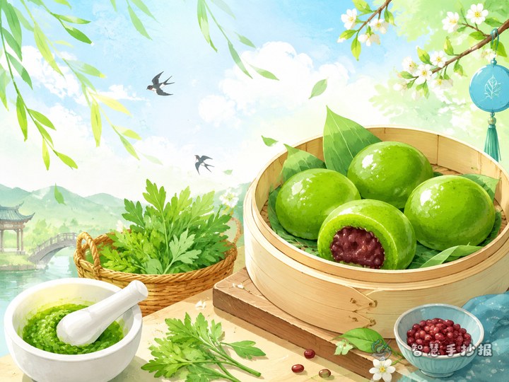 How to Make a Qingming Green Rice Ball Handwritten Poster - Related topic thumbnail