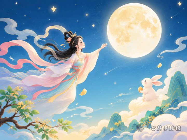 What can I write in a Chang'e Flying to the Moon handwritten newspaper? - Related topic thumbnail