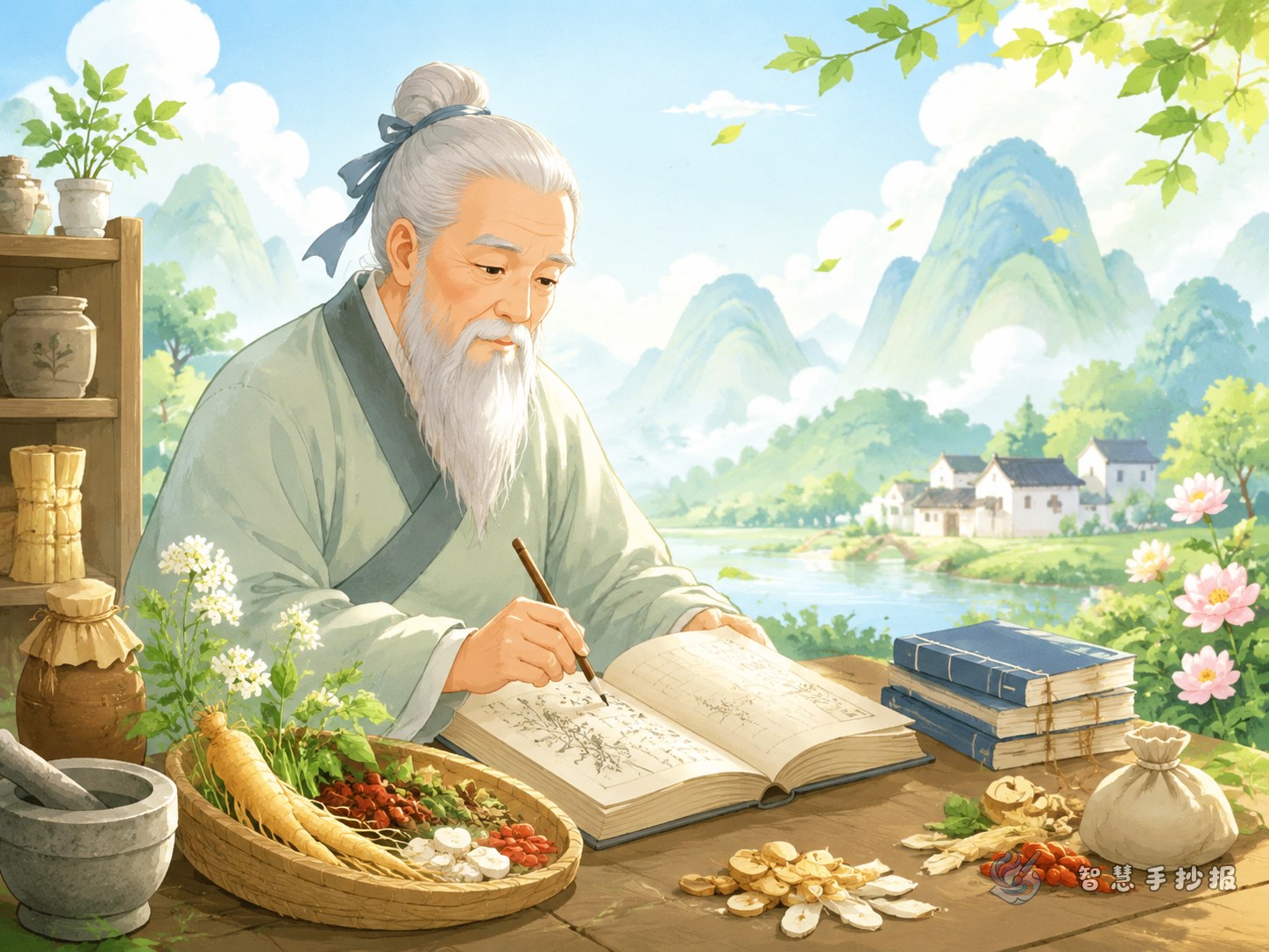 孙思邈手抄报怎么写更突出大医精诚和医德故事 - 智慧手抄报专题封面图
