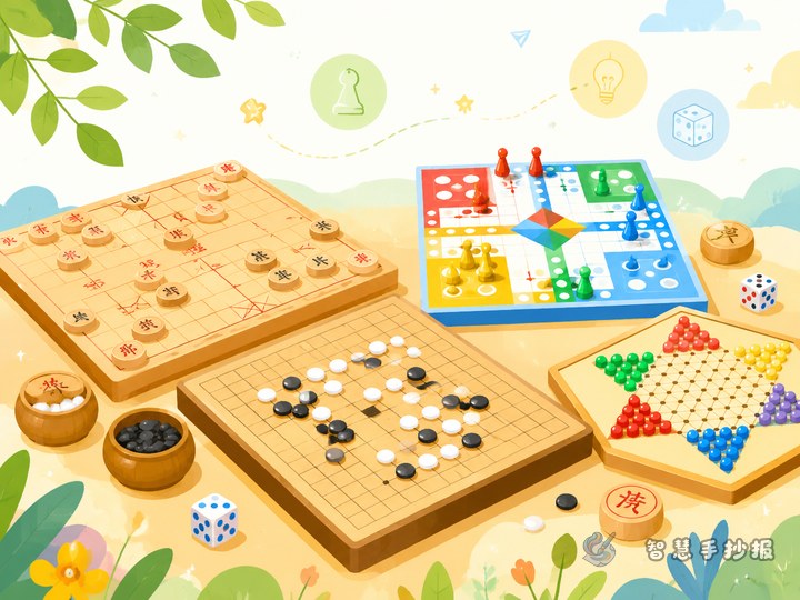 传统棋类益智游戏合集手抄报怎么做 - 相关内容封面