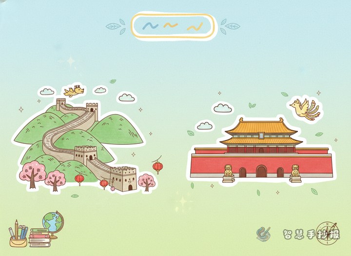 How to Make a Great Wall and Forbidden City Handout That Looks Good and Has Real Content - Poster line art preview
