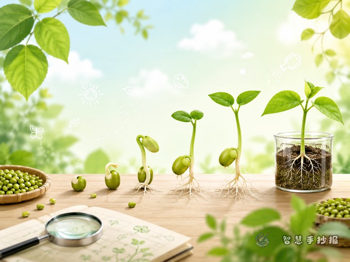 绿豆种植观察手抄报可以分成哪些栏目 - 相关内容封面
