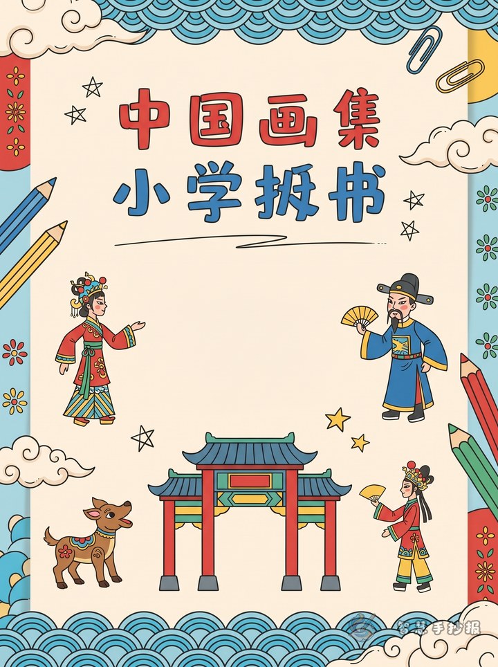 皮影戏手抄报内容怎么写又简单又好看 - 传统艺术非遗文化手抄报手抄报封面
