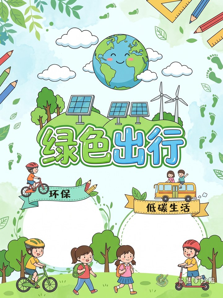 绿色出行手抄报怎么做才简单又好看 - 相关内容封面
