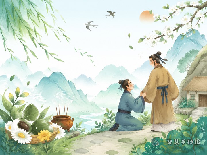 How to Make a Qingming Jie Zitui Story Handwritten Poster More Traditional - Related topic thumbnail