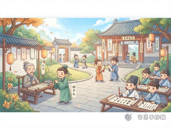 古代科举中的称谓和考场礼仪手抄报怎么做 - 古代礼仪与传统称谓手抄报系列作品预览