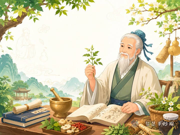 How to Make a Hua Tuo Handwritten Newspaper - Sketch cover for Ancient Chinese Physicians and Traditional Medicine Stories Handwritten Newspaper
