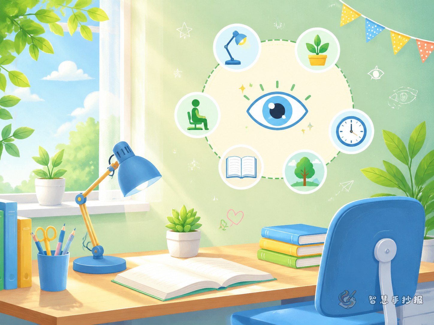 How to Make an Eye-Care Checklist Handwritten Newspaper: Posture and Vision Habits - Poster topic cover image