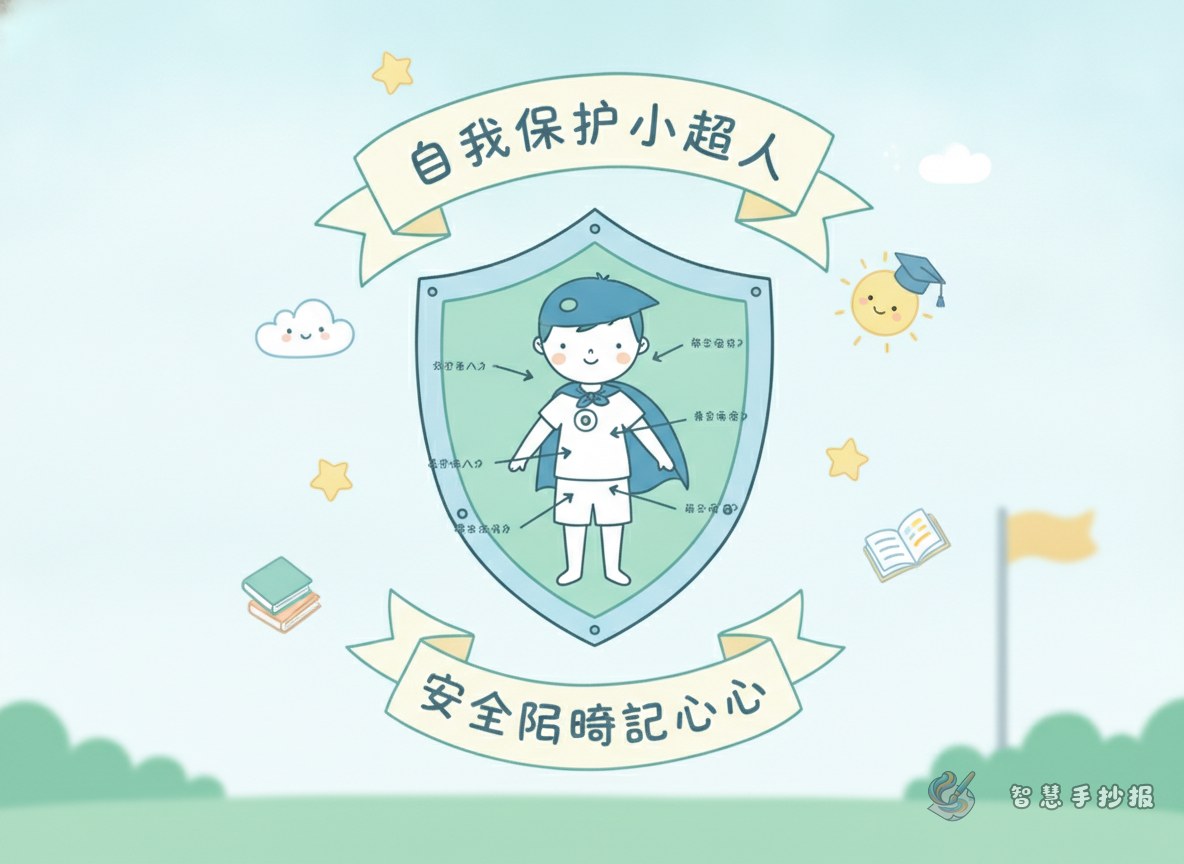 &ldquo;这些部位谁都不能碰&rdquo;手抄报内容怎么写 - 智慧手抄报专题封面图
