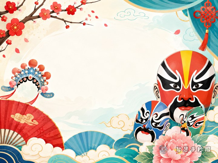 戏曲脸谱人物手抄报写什么内容更容易出效果？ - 相关内容封面