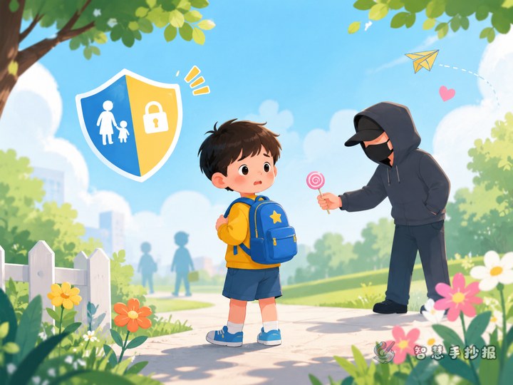 儿童走失防拐安全手抄报怎么设计更有教育意义 - 防拐卖与儿童安全自护手抄报手抄报封面