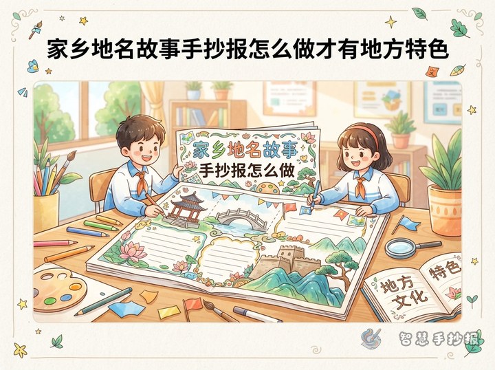 家乡地名故事手抄报怎么做才有地方特色 - 相关内容封面