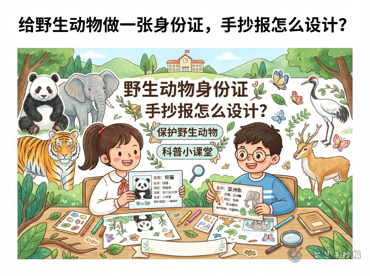 How Can You Design a Wildlife ID Card Newspaper? - Poster topic cover image