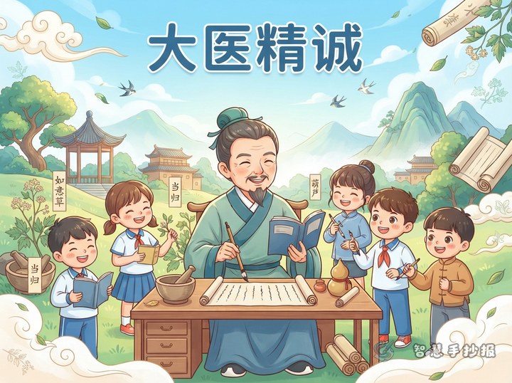 孙思邈手抄报怎么写出&ldquo;大医精诚&rdquo;的温度 - 相关内容封面