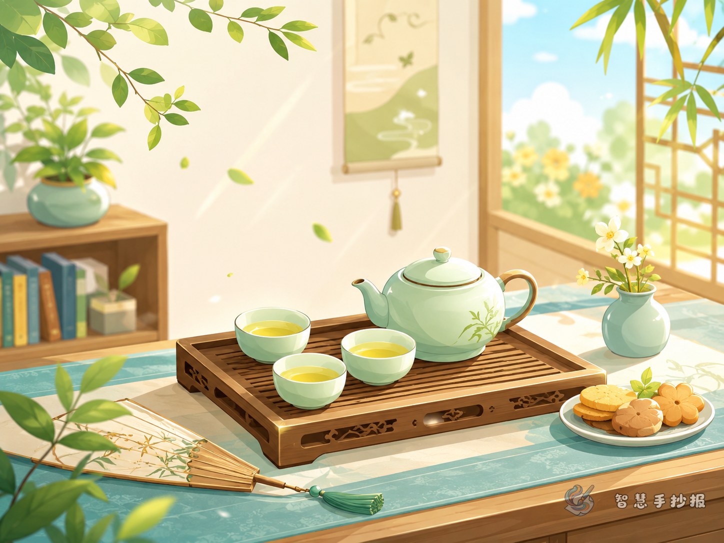 What Basic Tea-Serving Manners Work for a Handwritten Newspaper - Poster topic cover image