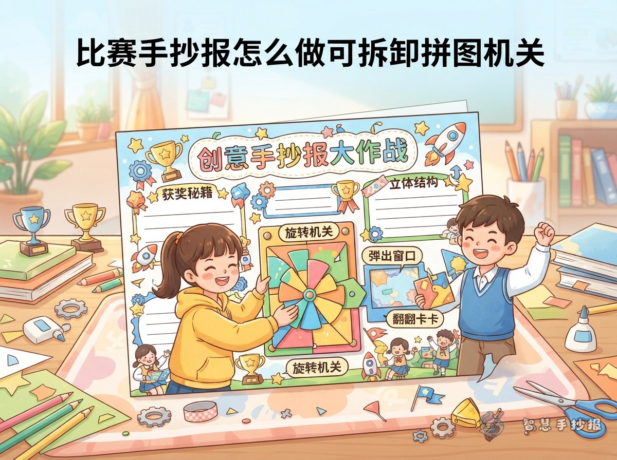 How to Make a Removable Puzzle Mechanism for a Competition Poster - Poster topic cover image