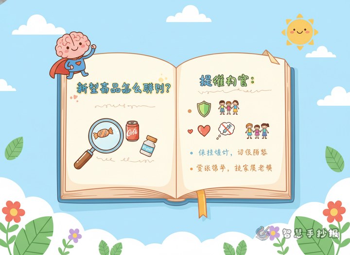 新型毒品怎么辨别？手抄报可以写哪些提醒内容 - 相关内容封面