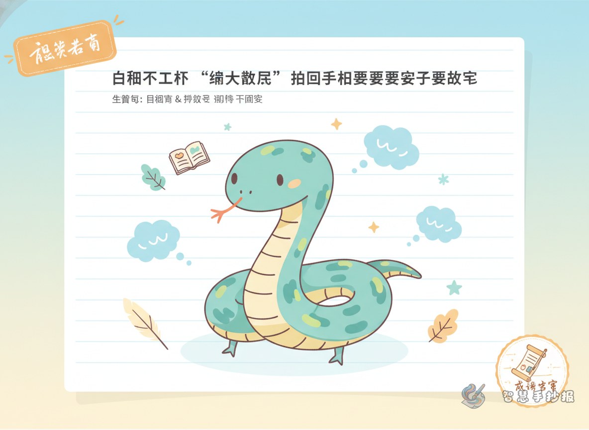 画蛇添足手抄报怎么排版才好看又好写 - 智慧手抄报专题封面图