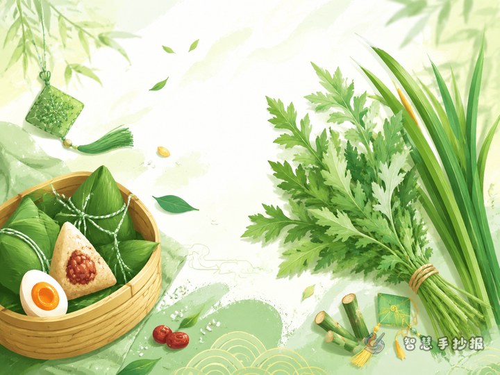端午节手抄报画艾草和菖蒲怎么写？寓意与版面建议 - 相关内容封面