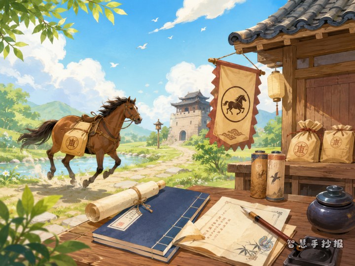 驿站怎么传信？古代邮驿手抄报可以设计哪些栏目 - 相关内容封面