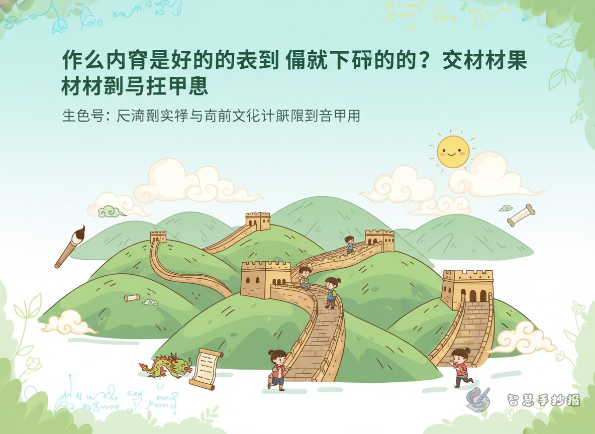 What to Write in a Great Wall Handwritten Newspaper - Poster topic cover image