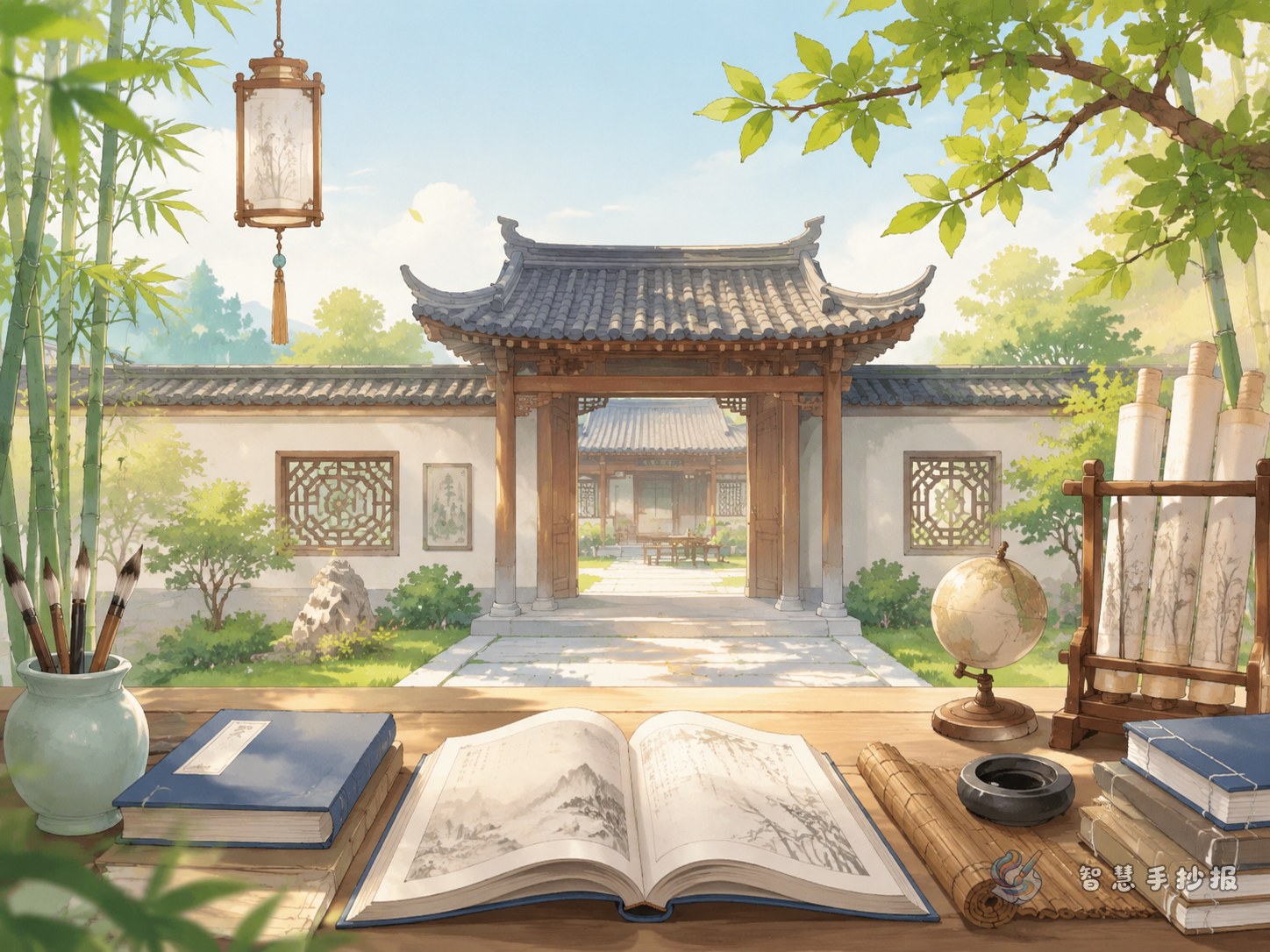 What should I write in an ancient Chinese academy handwritten newspaper to make it feel cultured? - Poster topic cover image