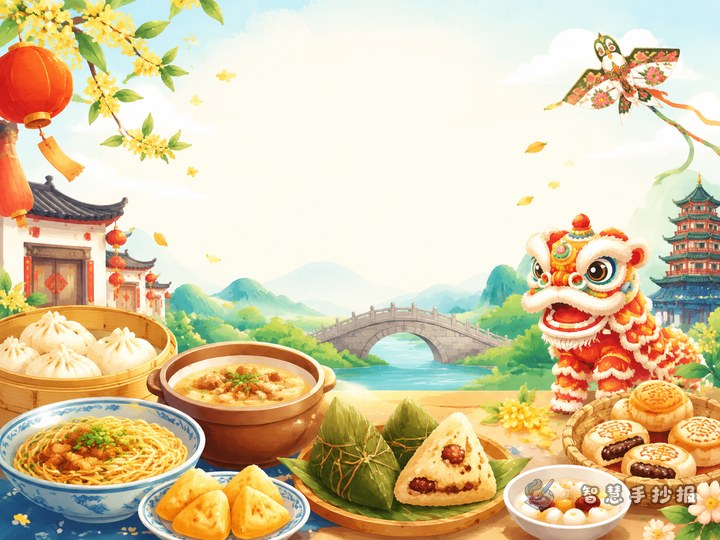我家乡的美食与民俗手抄报写什么内容 - 家乡文化地方特色手抄报手抄报封面