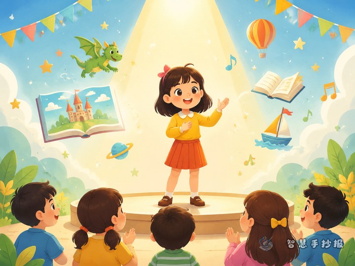 讲故事比赛手抄报怎么做更吸引人 - 手抄报专题封面