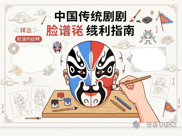How to Draw a Symmetric Opera Mask for a Handwritten Newspaper - Related topic thumbnail