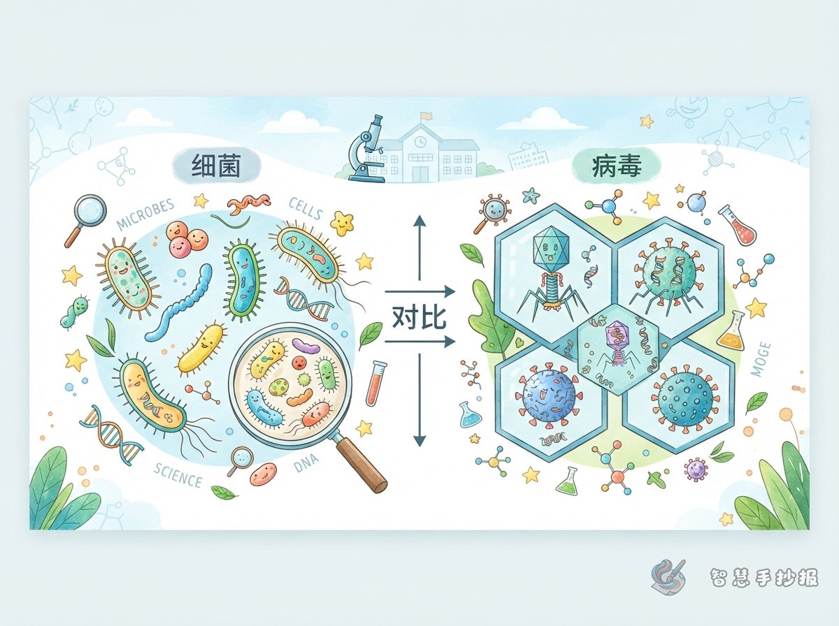 How Are Viruses and Bacteria Different? A Poster Guide - Poster topic cover image