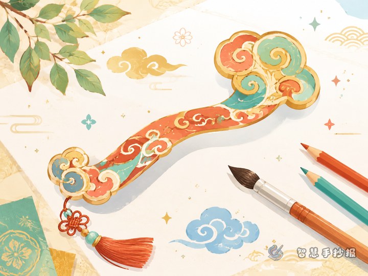 How to Make a Ruyi Pattern Handwritten Newspaper Look Auspicious and Elegant - Related topic thumbnail