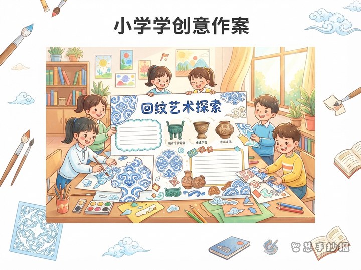 回纹手抄报可以写哪些内容又简单又有传统味 - 相关内容封面