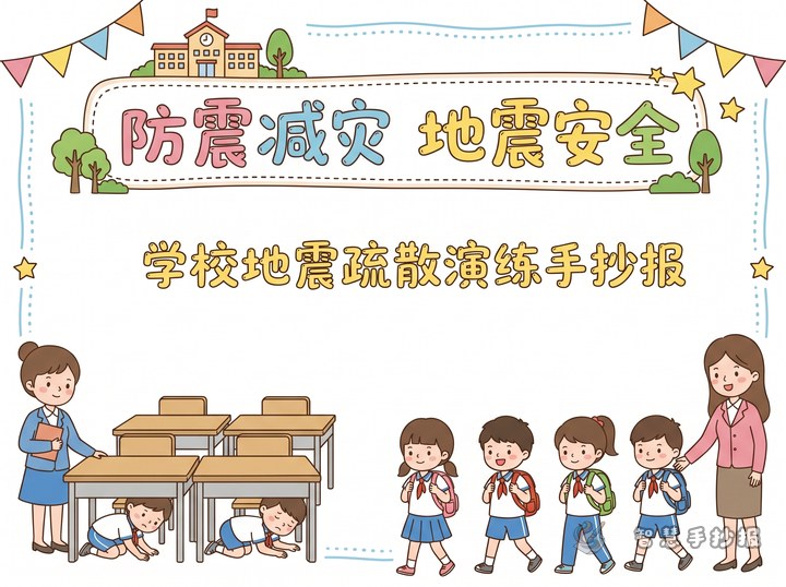 How to Design a Practical School Earthquake Drill Handwritten Poster - Related topic thumbnail