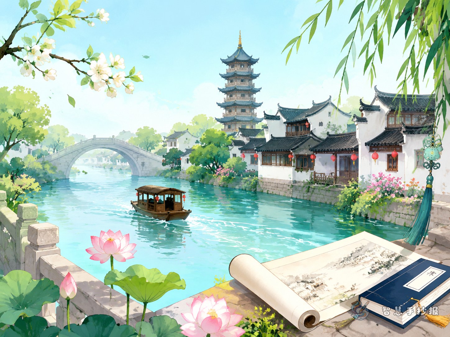 秦淮河手抄报可以写哪些有文化味的内容 - 智慧手抄报专题封面图